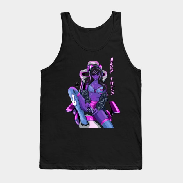 Dva gaming BLACK Overwatch Tank Top by MrZayas.ART